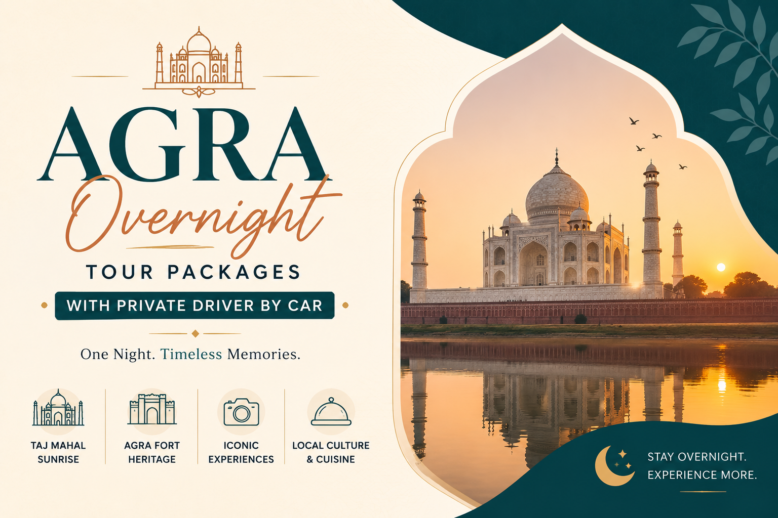 Agra Overnight Tour Packages With Private Driver By Car
