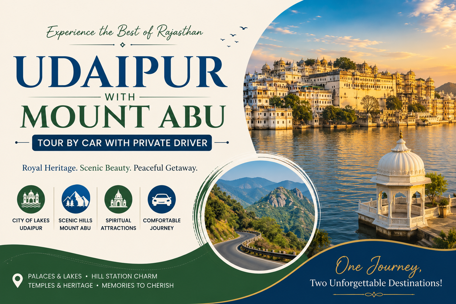 Udaipur with Mount Abu Tour By Car With Private Driver
