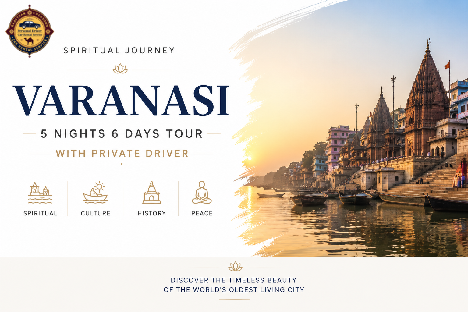 Varanasi 5 Nights 6 Days Tour with Private Driver | India