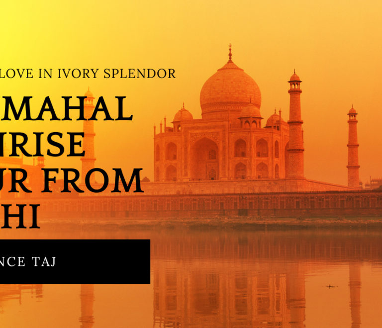 Taj Mahal Sunrise Tour from Delhi with Private Driver with Car